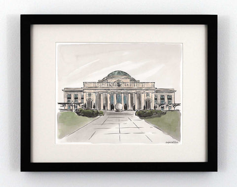 Painting of The Science Museum in Richmond, Virginia